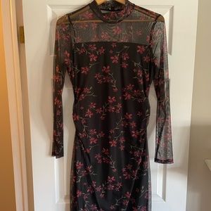 Rw illusion mesh bodycon euc xl